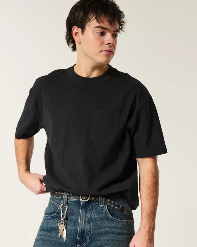 Boxy Heavyweight Pocket Crew T-Shirt,Boxy Heavyweight Pocket Crew T-Shirt Boxy Heavyweight Pocket Crew T-Shirt,Boxy Heavyweight Pocket Crew T-Shirt