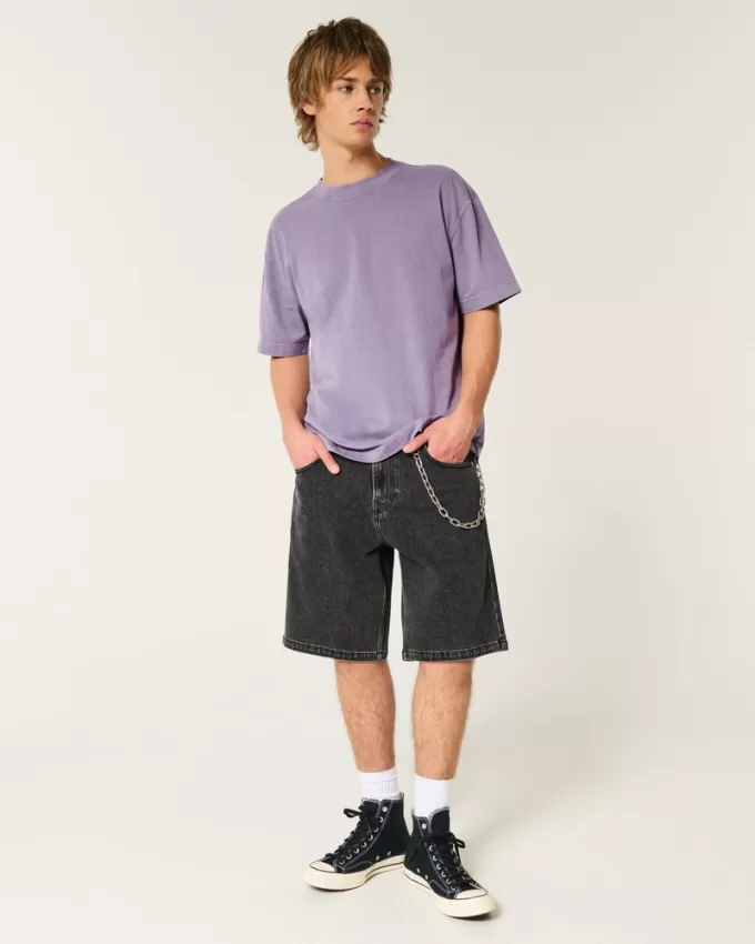 Boxy Heavyweight Washed Crew T-Shirt,Boxy Heavyweight Washed Crew T-Shirt Boxy Heavyweight Washed Crew T-Shirt,Boxy Heavyweight Washed Crew T-Shirt