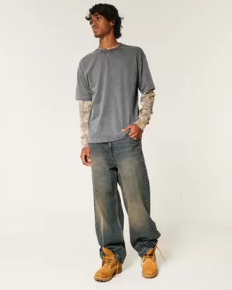 Boxy Heavyweight Washed Crew T-Shirt,Boxy Heavyweight Washed Crew T-Shirt Boxy Heavyweight Washed Crew T-Shirt,Boxy Heavyweight Washed Crew T-Shirt