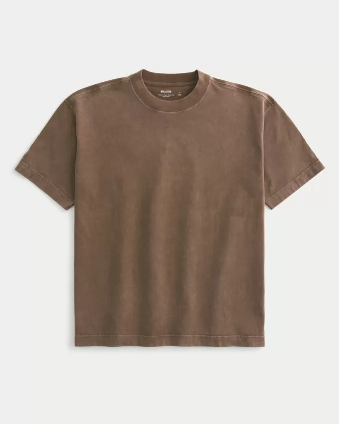 Boxy Heavyweight Washed Crew T-Shirt,Boxy Heavyweight Washed Crew T-Shirt Boxy Heavyweight Washed Crew T-Shirt,Boxy Heavyweight Washed Crew T-Shirt
