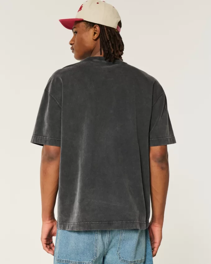 Boxy Heavyweight Washed Crew T-Shirt,Boxy Heavyweight Washed Crew T-Shirt Boxy Heavyweight Washed Crew T-Shirt,Boxy Heavyweight Washed Crew T-Shirt