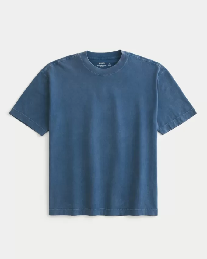 Boxy Heavyweight Washed Crew T-Shirt,Boxy Heavyweight Washed Crew T-Shirt Boxy Heavyweight Washed Crew T-Shirt,Boxy Heavyweight Washed Crew T-Shirt