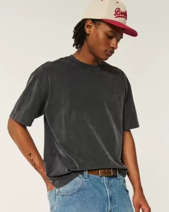 Boxy Heavyweight Washed Crew T-Shirt,Boxy Heavyweight Washed Crew T-Shirt Boxy Heavyweight Washed Crew T-Shirt,Boxy Heavyweight Washed Crew T-Shirt