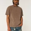 Boxy Heavyweight Washed Crew T-Shirt,Boxy Heavyweight Washed Crew T-Shirt Boxy Heavyweight Washed Crew T-Shirt,Boxy Heavyweight Washed Crew T-Shirt