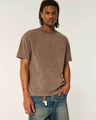 Boxy Heavyweight Washed Crew T-Shirt,Boxy Heavyweight Washed Crew T-Shirt Boxy Heavyweight Washed Crew T-Shirt,Boxy Heavyweight Washed Crew T-Shirt