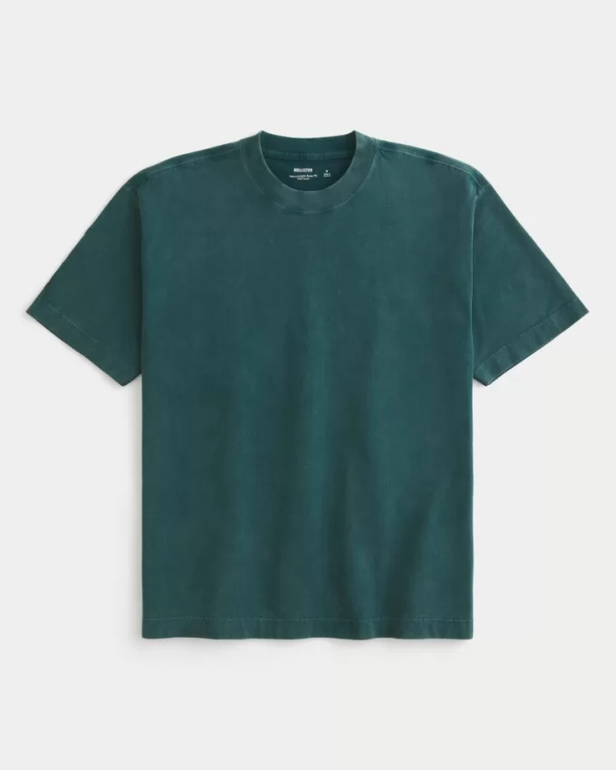 Boxy Heavyweight Washed Crew T-Shirt,Boxy Heavyweight Washed Crew T-Shirt Boxy Heavyweight Washed Crew T-Shirt,Boxy Heavyweight Washed Crew T-Shirt