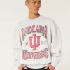 Boxy Indiana University Hoosiers Graphic Crew Sweatshirt,Boxy Indiana University Hoosiers Graphic Crew Sweatshirt Boxy Indiana University Hoosiers Graphic Crew Sweatshirt,Boxy Indiana University Hoosiers Graphic Crew Sweatshirt