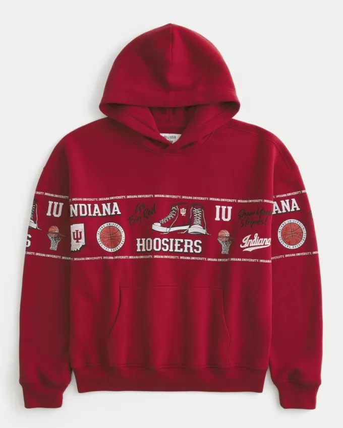 Boxy Indiana University Hoosiers Graphic Hoodie,Boxy Indiana University Hoosiers Graphic Hoodie Boxy Indiana University Hoosiers Graphic Hoodie,Boxy Indiana University Hoosiers Graphic Hoodie