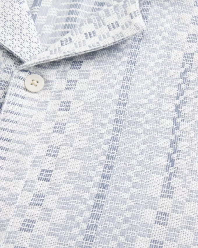 Boxy Jacquard Patchwork Shirt,Boxy Jacquard Patchwork Shirt Boxy Jacquard Patchwork Shirt,Boxy Jacquard Patchwork Shirt