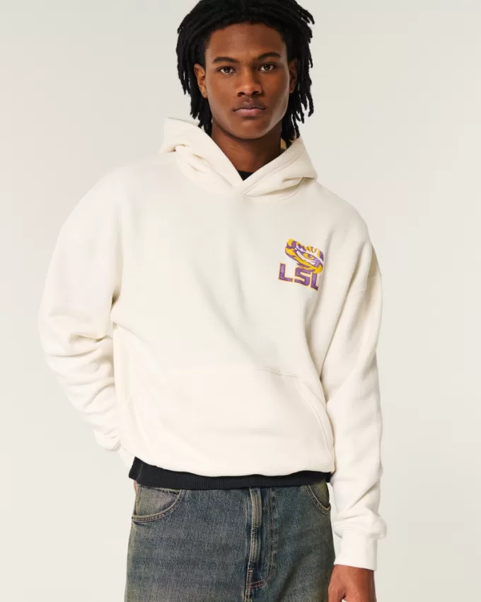 Boxy LSU Tigers Graphic Hoodie,Boxy LSU Tigers Graphic Hoodie Boxy LSU Tigers Graphic Hoodie,Boxy LSU Tigers Graphic Hoodie