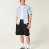 Boxy Linen-Blend Short-Sleeve Shirt,Boxy Linen-Blend Short-Sleeve Shirt Boxy Linen-Blend Short-Sleeve Shirt,Boxy Linen-Blend Short-Sleeve Shirt