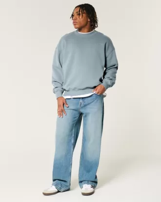 Boxy Logo Crew Sweatshirt,Boxy Logo Crew Sweatshirt