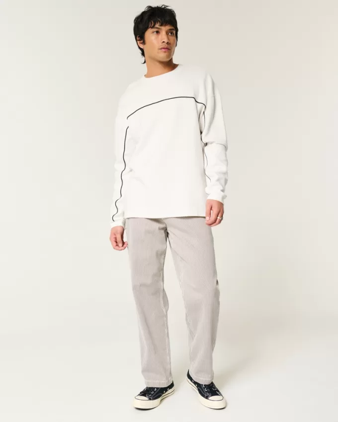 Boxy Long-Sleeve Striped Crew T-Shirt,Boxy Long-Sleeve Striped Crew T-Shirt Boxy Long-Sleeve Striped Crew T-Shirt,Boxy Long-Sleeve Striped Crew T-Shirt