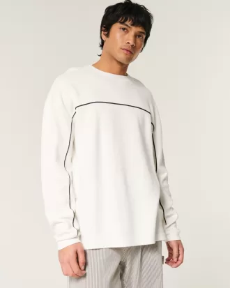 Boxy Long-Sleeve Striped Crew T-Shirt,Boxy Long-Sleeve Striped Crew T-Shirt Boxy Long-Sleeve Striped Crew T-Shirt,Boxy Long-Sleeve Striped Crew T-Shirt