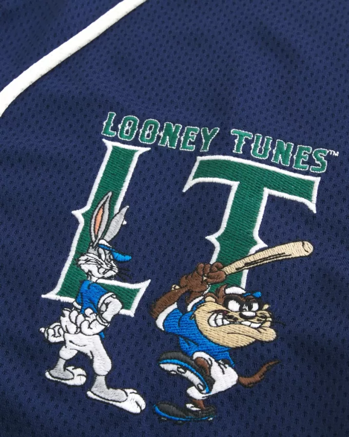 Boxy Looney Tunes Graphic Baseball Jersey,Boxy Looney Tunes Graphic Baseball Jersey Boxy Looney Tunes Graphic Baseball Jersey,Boxy Looney Tunes Graphic Baseball Jersey