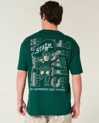 Boxy Michigan State University Graphic Tee,Boxy Michigan State University Graphic Tee Boxy Michigan State University Graphic Tee,Boxy Michigan State University Graphic Tee