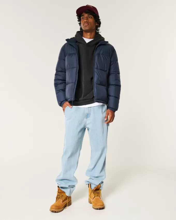 Boxy Mock-Neck Puffer Jacket,Boxy Mock-Neck Puffer Jacket Boxy Mock-Neck Puffer Jacket,Boxy Mock-Neck Puffer Jacket