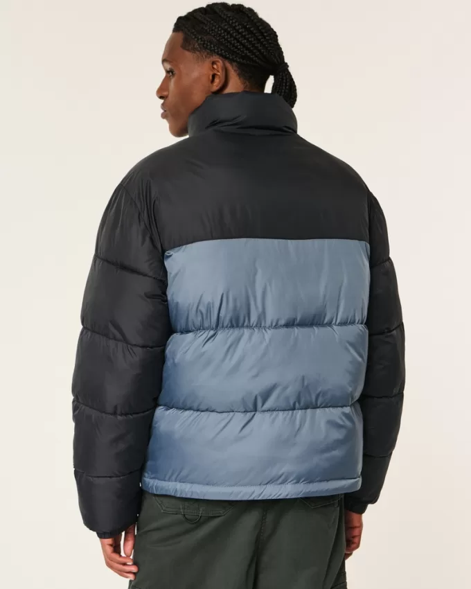 Boxy Mock-Neck Puffer Jacket,Boxy Mock-Neck Puffer Jacket Boxy Mock-Neck Puffer Jacket,Boxy Mock-Neck Puffer Jacket