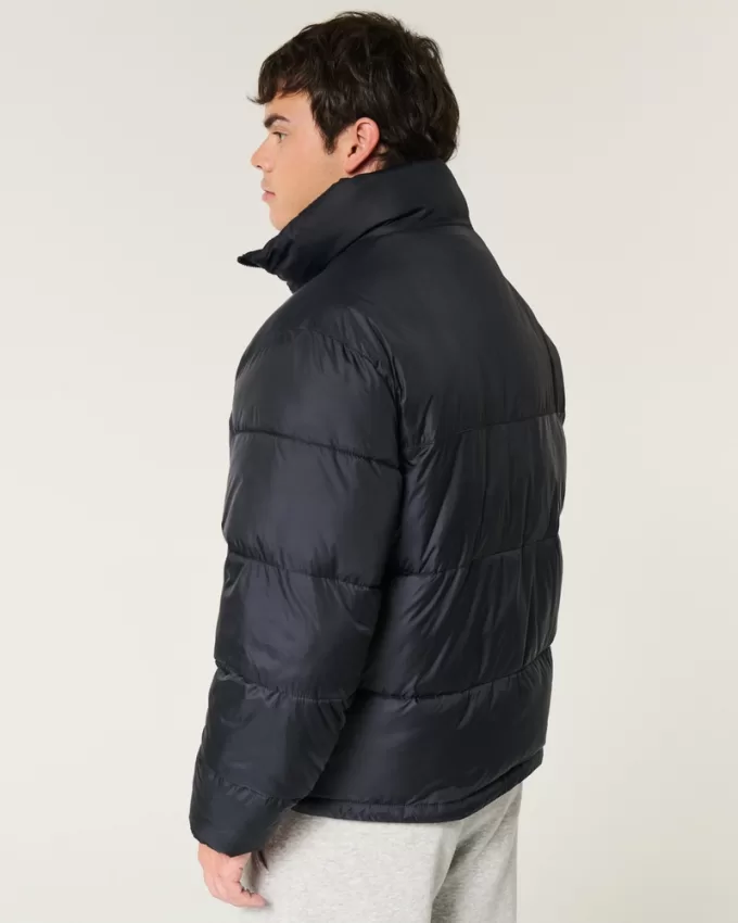 Boxy Mock-Neck Puffer Jacket,Boxy Mock-Neck Puffer Jacket Boxy Mock-Neck Puffer Jacket,Boxy Mock-Neck Puffer Jacket