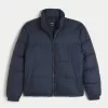 Boxy Mock-Neck Puffer Jacket,Boxy Mock-Neck Puffer Jacket Boxy Mock-Neck Puffer Jacket,Boxy Mock-Neck Puffer Jacket