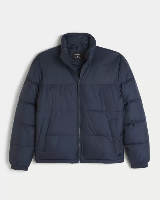 Boxy Mock-Neck Puffer Jacket,Boxy Mock-Neck Puffer Jacket Boxy Mock-Neck Puffer Jacket,Boxy Mock-Neck Puffer Jacket
