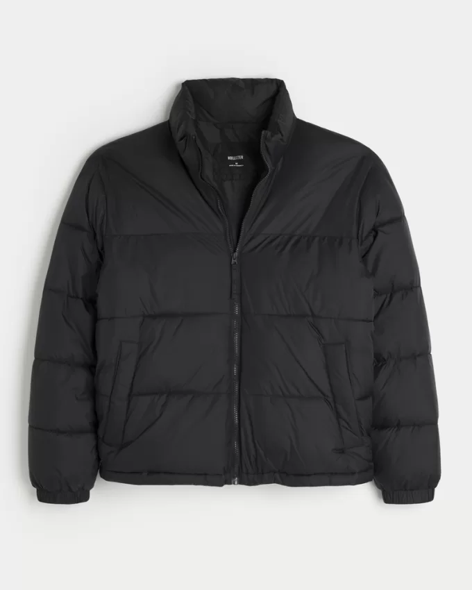 Boxy Mock-Neck Puffer Jacket,Boxy Mock-Neck Puffer Jacket Boxy Mock-Neck Puffer Jacket,Boxy Mock-Neck Puffer Jacket