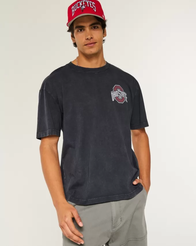 Boxy Ohio State Buckeyes Basketball Graphic Tee,Boxy Ohio State Buckeyes Basketball Graphic Tee Boxy Ohio State Buckeyes Basketball Graphic Tee,Boxy Ohio State Buckeyes Basketball Graphic Tee