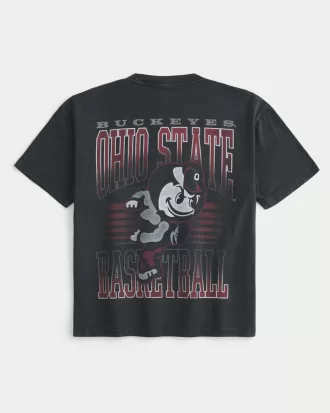 Boxy Ohio State Buckeyes Basketball Graphic Tee,Boxy Ohio State Buckeyes Basketball Graphic Tee Boxy Ohio State Buckeyes Basketball Graphic Tee,Boxy Ohio State Buckeyes Basketball Graphic Tee