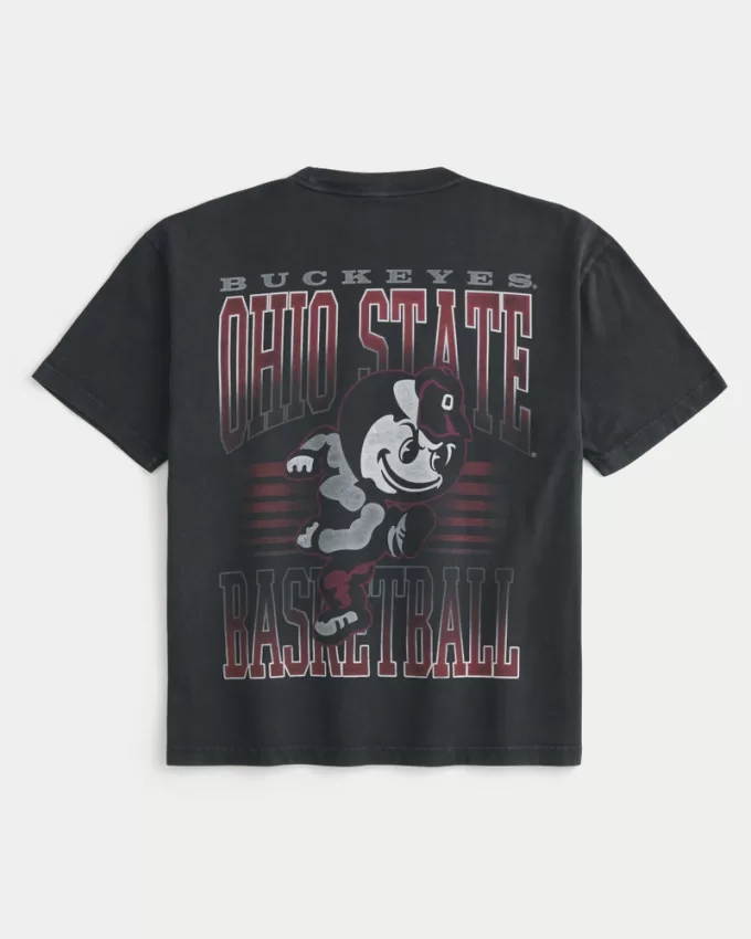Boxy Ohio State Buckeyes Basketball Graphic Tee,Boxy Ohio State Buckeyes Basketball Graphic Tee Boxy Ohio State Buckeyes Basketball Graphic Tee,Boxy Ohio State Buckeyes Basketball Graphic Tee
