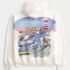 Boxy Pepsi NASCAR Racing Graphic Hoodie,Boxy Pepsi NASCAR Racing Graphic Hoodie