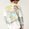 Boxy Scooby Doo Racing Graphic Tee,Boxy Scooby Doo Racing Graphic Tee