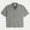 Boxy Short-Sleeve Crochet-Style Shirt,Boxy Short-Sleeve Crochet-Style Shirt Boxy Short-Sleeve Crochet-Style Shirt,Boxy Short-Sleeve Crochet-Style Shirt