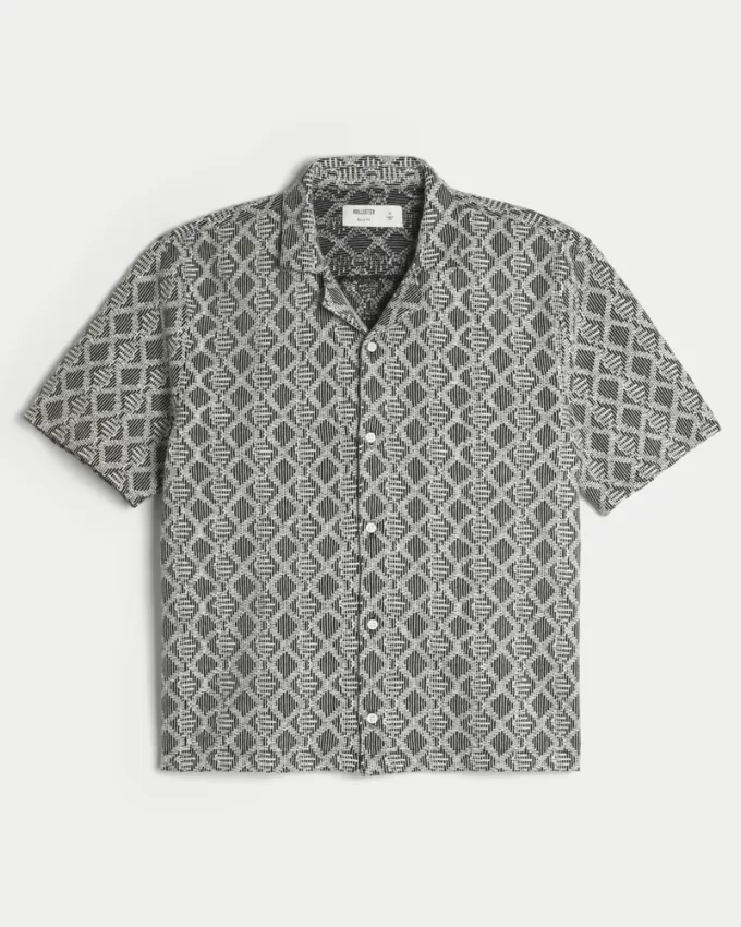 Boxy Short-Sleeve Crochet-Style Shirt,Boxy Short-Sleeve Crochet-Style Shirt Boxy Short-Sleeve Crochet-Style Shirt,Boxy Short-Sleeve Crochet-Style Shirt