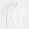 Boxy Short-Sleeve Linen-Blend Shirt,Boxy Short-Sleeve Linen-Blend Shirt Boxy Short-Sleeve Linen-Blend Shirt,Boxy Short-Sleeve Linen-Blend Shirt