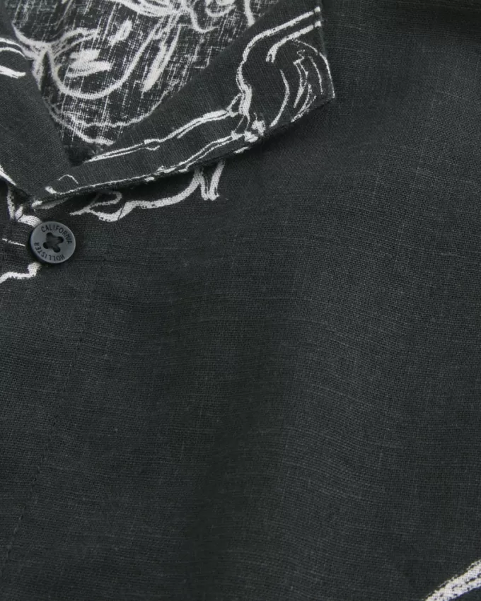 Boxy Short-Sleeve Linen-Blend Shirt,Boxy Short-Sleeve Linen-Blend Shirt Boxy Short-Sleeve Linen-Blend Shirt,Boxy Short-Sleeve Linen-Blend Shirt