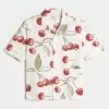 Boxy Short-Sleeve Linen-Blend Shirt,Boxy Short-Sleeve Linen-Blend Shirt Boxy Short-Sleeve Linen-Blend Shirt,Boxy Short-Sleeve Linen-Blend Shirt