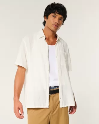 Boxy Short-Sleeve Shirt,Boxy Short-Sleeve Shirt