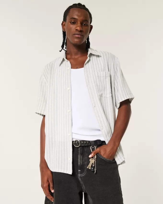 Boxy Short-Sleeve Shirt,Boxy Short-Sleeve Shirt Boxy Short-Sleeve Shirt,Boxy Short-Sleeve Shirt