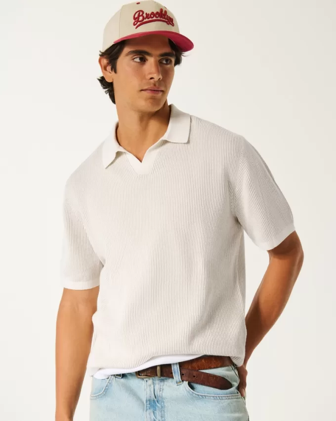 Boxy Sweater Polo,Boxy Sweater Polo Boxy Sweater Polo,Boxy Sweater Polo