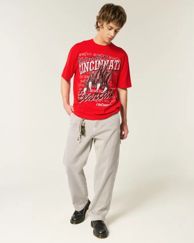 Boxy University of Cincinnati Bearcats Graphic Tee,Boxy University of Cincinnati Bearcats Graphic Tee Boxy University of Cincinnati Bearcats Graphic Tee,Boxy University of Cincinnati Bearcats Graphic Tee