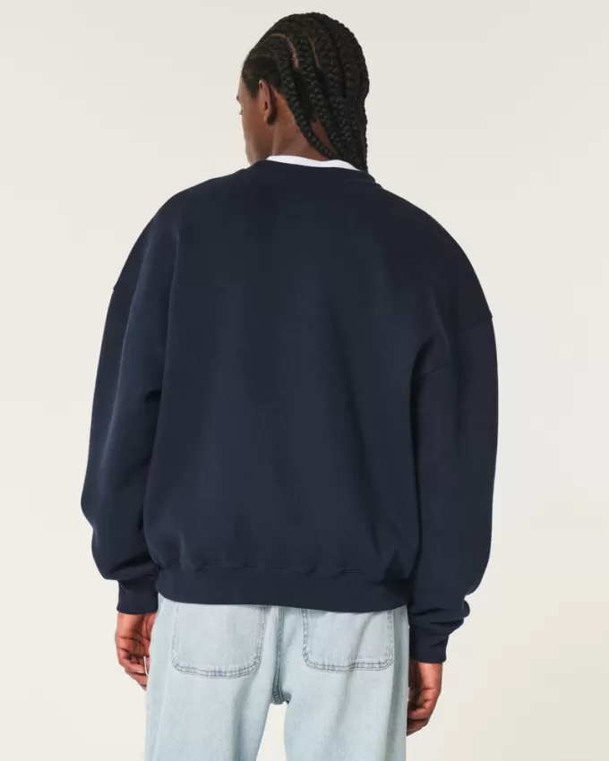 Boxy University of Virginia Graphic Crew Sweatshirt,Boxy University of Virginia Graphic Crew Sweatshirt