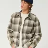 Boxy Washed Flannel Shirt,Boxy Washed Flannel Shirt Boxy Washed Flannel Shirt,Boxy Washed Flannel Shirt