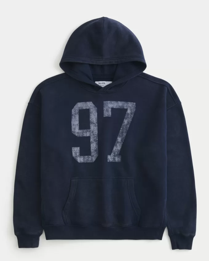 Boxy Washed Number Graphic Hoodie,Boxy Washed Number Graphic Hoodie Boxy Washed Number Graphic Hoodie,Boxy Washed Number Graphic Hoodie