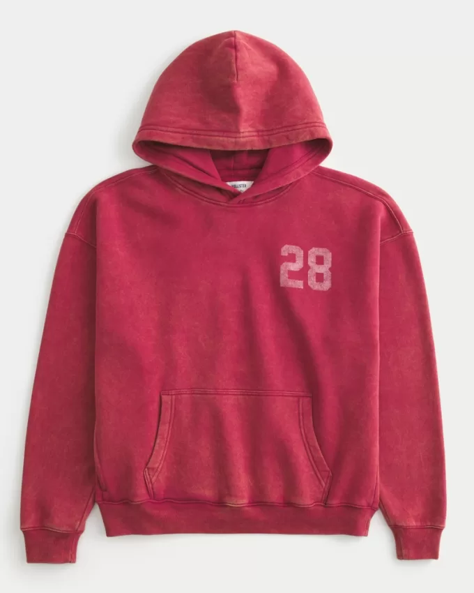 Boxy Washed Number Graphic Hoodie,Boxy Washed Number Graphic Hoodie Boxy Washed Number Graphic Hoodie,Boxy Washed Number Graphic Hoodie