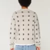 Boxy Windowpane Stitch Crew Sweater,Boxy Windowpane Stitch Crew Sweater Boxy Windowpane Stitch Crew Sweater,Boxy Windowpane Stitch Crew Sweater