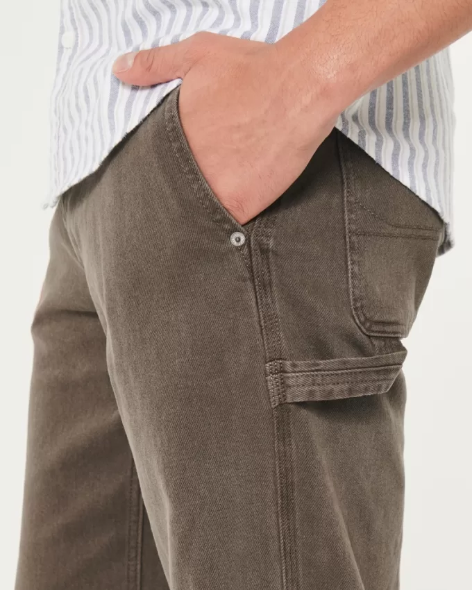 Brown Loose Carpenter Jeans,Brown Loose Carpenter Jeans Brown Loose Carpenter Jeans,Brown Loose Carpenter Jeans
