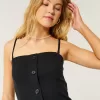 Button-Through Tube Top,Button-Through Tube Top Button-Through Tube Top,Button-Through Tube Top