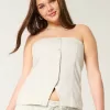 Button-Through Tube Top,Button-Through Tube Top Button-Through Tube Top,Button-Through Tube Top