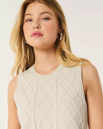 Cable-Knit Crew Sweater Vest,Cable-Knit Crew Sweater Vest Cable-Knit Crew Sweater Vest,Cable-Knit Crew Sweater Vest