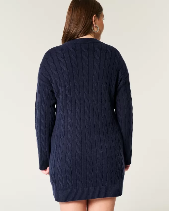 Cozy Cable-Knit Sweater Dress,Cozy Cable-Knit Sweater Dress Cozy Cable-Knit Sweater Dress,Cozy Cable-Knit Sweater Dress